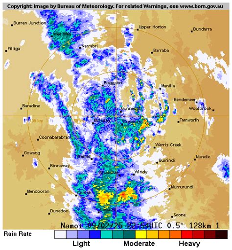 Namoi (Blackjack Mountain) Rain Radar (NSW), 512km .